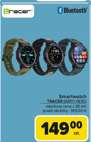 Smartwatch smr11 hero Tracer promocja w Carrefour