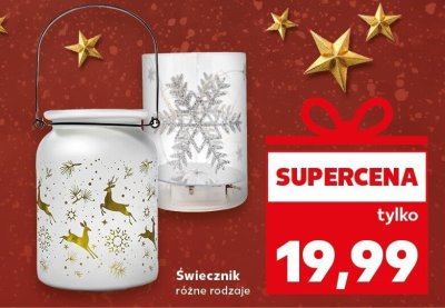 Świecznik różne rodzaje promocja w Kaufland