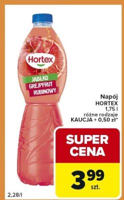 Napój 1,75 l różne rodzaje HORTEX promocja w Carrefour Express