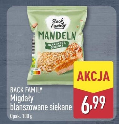 Migdały blanszowane siekane BACK FAMILY promocja w Aldi