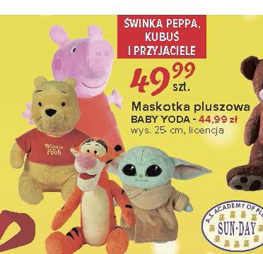 Maskotka baby yoda Sun-day promocja