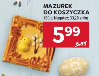 Mazurek wielkanocny do koszyczka Nugatex promocja