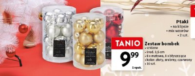 Zestaw bombek szklanych promocja w Intermarche