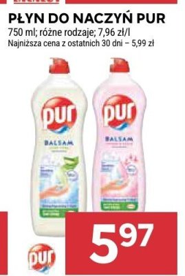 Płyn do naczyń PUR promocja w Stokrotka