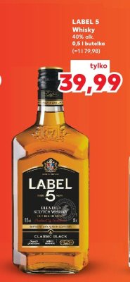 Whisky LABEL 5 0,5 l promocja w Kaufland