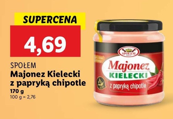 Majonez kielecki z papryką chipotle Społem kielce promocja