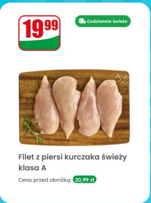 Filet z piersi kurczaka świeży klasa A promocja w Dino