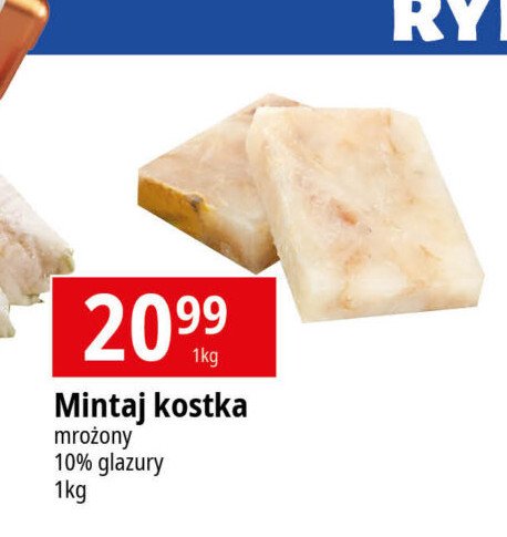 Mintaj kostka z fileta mrożona promocja