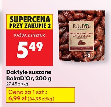 Daktyle suszone 200 g promocja w Biedronka