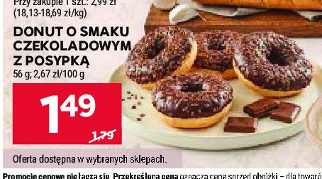 Donut czekoladowy promocja