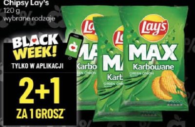 Chipsy Lay's 120g wybrane rodzaje promocja w Delikatesy Centrum