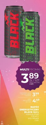 Napój energetyczny Black 0,5 L wybrane smaki promocja w Duży Ben