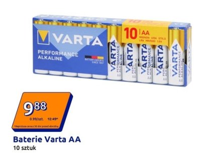 Baterie Varta AA Performance Alkaline promocja w Action