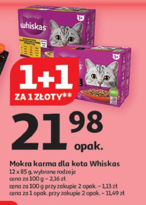 Potrawka w galaretce smaki wo艂owe Whiskas promocja