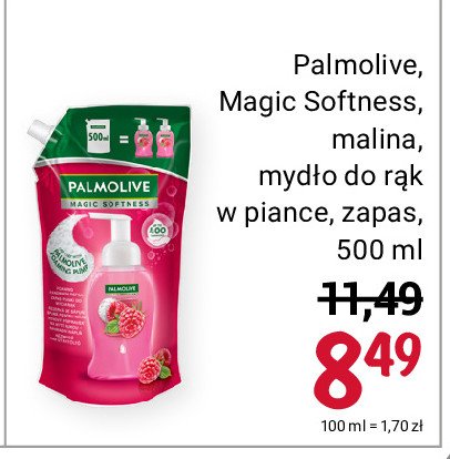 Mydło w piance malina Palmolive magic softness promocja