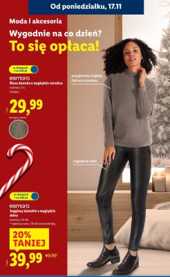 Bluza damska o wyglądzie sztruksu esmara promocja w Lidl