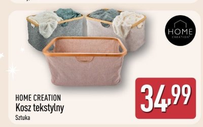 Kosz tekstylny HOME CREATION promocja w Aldi