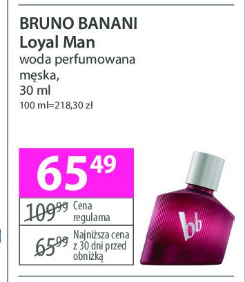 Woda perfrumowana Bruno banani loyal man promocja