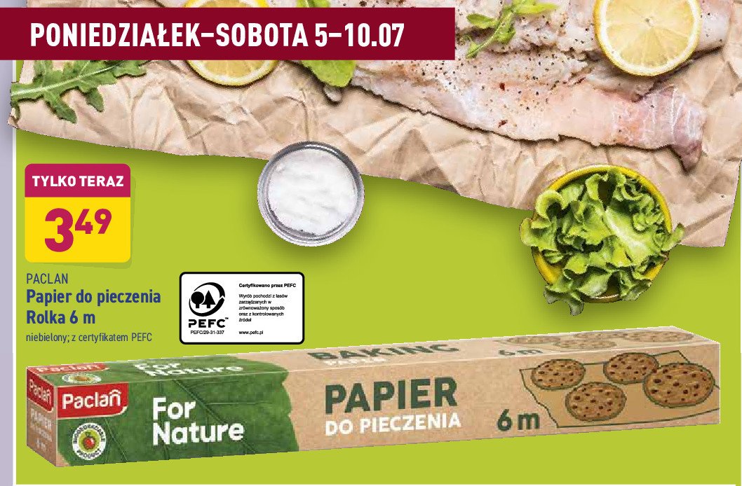 Papier do pieczenia 6 m Paclan for nature promocja