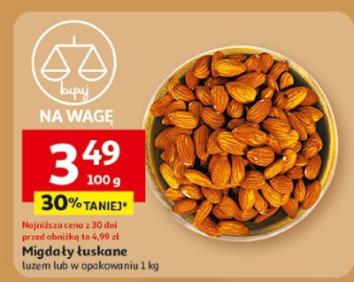 Migdały łuskane promocja w Auchan