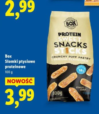 Słomki ptysiowe proteinowe promocja w Lidl