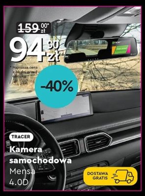 Kamera samochodowa Mensa 4,0D promocja w Biedronka