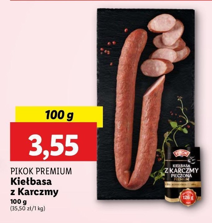 Kiełbasa pieczona z karczmy Pikok promocja