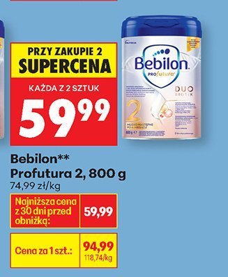 Mleko Profutura 2, 800 g promocja w Biedronka