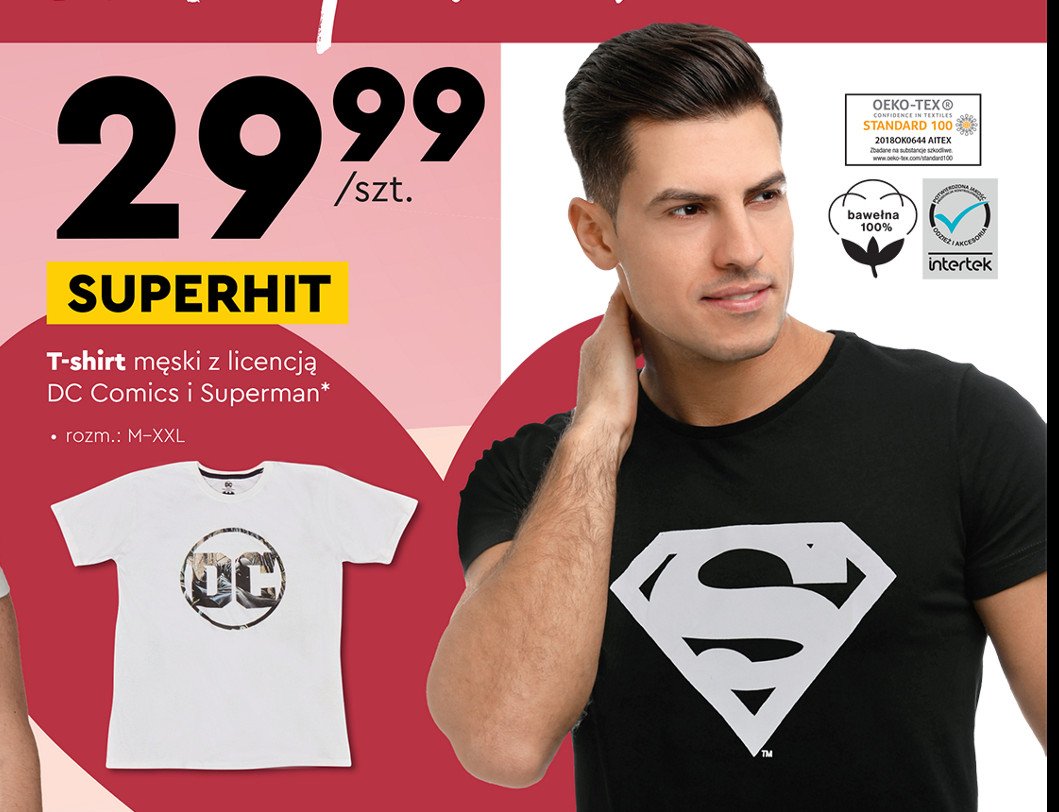 T-shirt męski superman m-xxl promocja