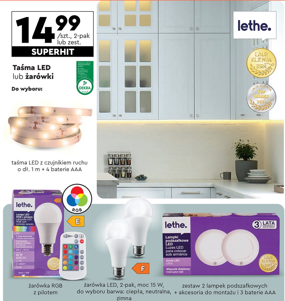 Żarówka led e27 15 w Lethe promocja