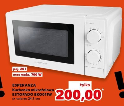 Kuchenka mikrofalowa ESTOFADO EKO011W Esperanza promocja w Kaufland