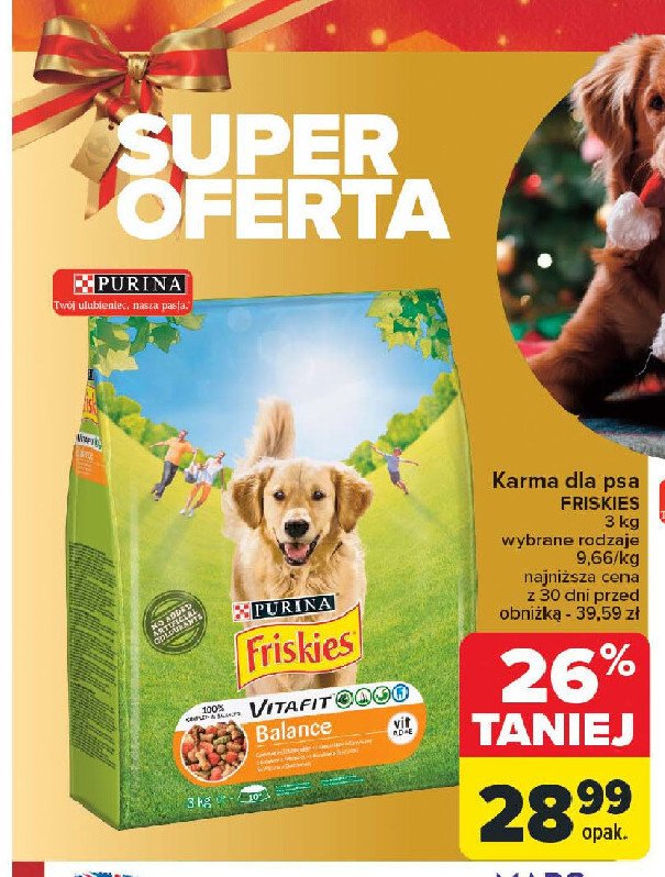 Karma dla psa balance Friskies vitafit Purina friskies promocja w Carrefour Market