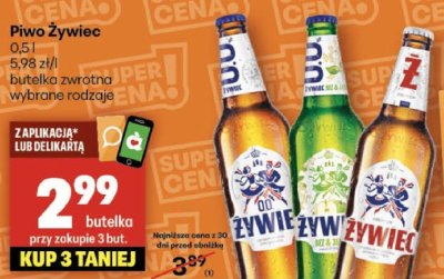Piwo Piwo Żywiec promocja w Delikatesy Centrum