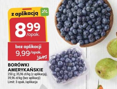 Borówki amerykańskie 250 g promocja w Stokrotka
