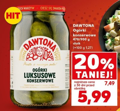 Ogórki konserwowe 470/900 g  promocja w Kaufland