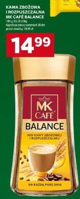 Kawa zbożowa i rozpuszczalna MK Café Balance promocja w Stokrotka