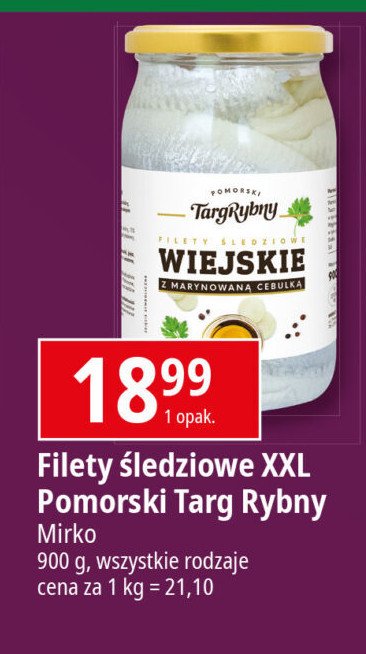 Filety śledziowe wiejskie Pomorski targ rybny promocja w Leclerc