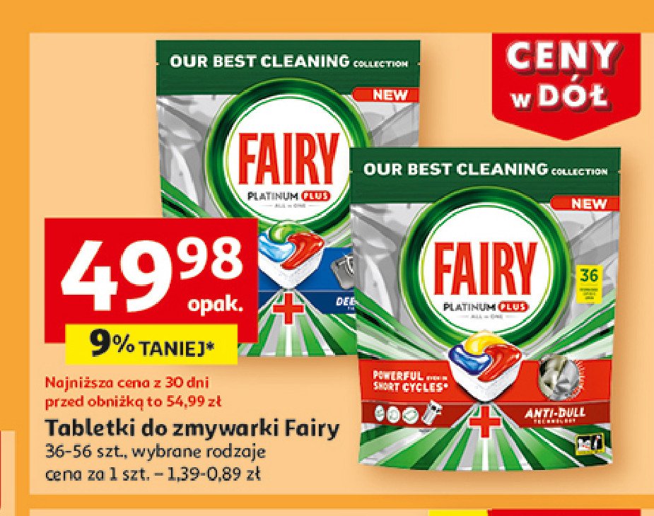 Tabletki do zmywarki lemon Fairy platinum plus promocja