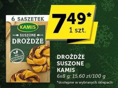 Drożdże suszone Kamis promocja w Euro Sklep
