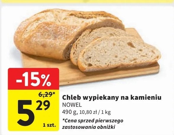 Chleb wypiekany na kamieniu Nowel promocja