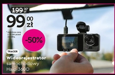 Wideorejestrator samochodowy Tracer Halo 360D promocja w Biedronka