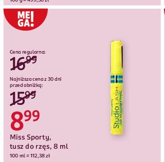 Tusz do rzęs Miss sporty studio lash promocja w Rossmann