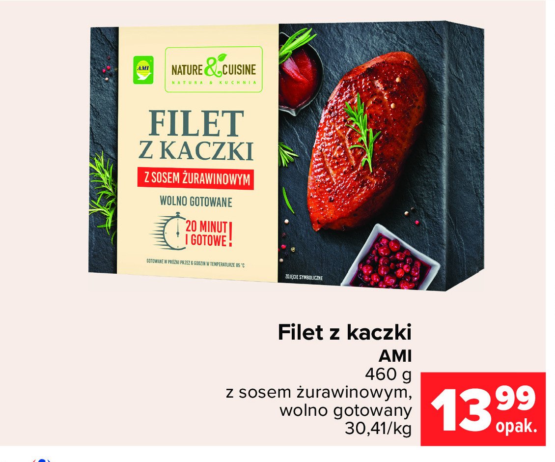 Filet z kaczki z sosem żurawinowym Ami promocja