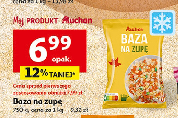 Baza na zupę Auchan różnorodne (logo czerwone) promocja w Auchan