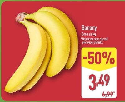 Banany promocja w Aldi
