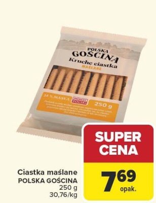 Ciastka maślane POLSKA GOSCINA promocja w Carrefour