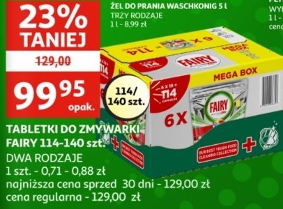 Kapsu艂ki do zmywarki Fairy platinum plus promocja