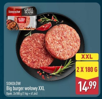 Big burger wołowy XXL  promocja w Aldi