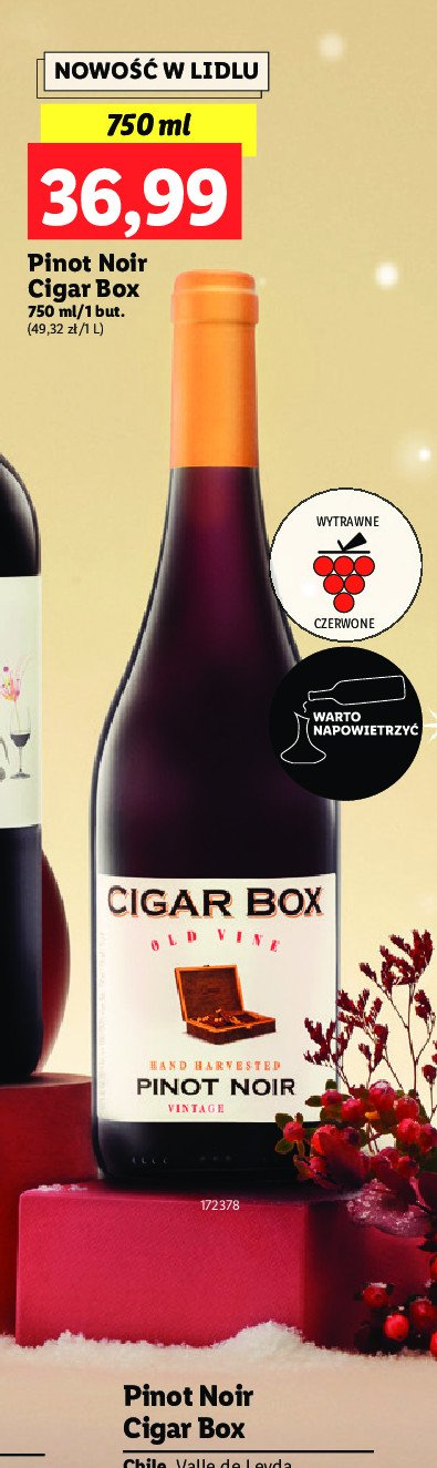 Wino Cigar box pinot noir promocja