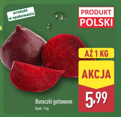 Buraczki gotowane promocja w Aldi